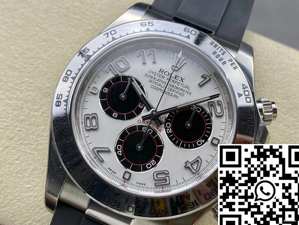 Dial White Clean 116519 Silvery Daytona Cosmograph Rolex Factory 0705